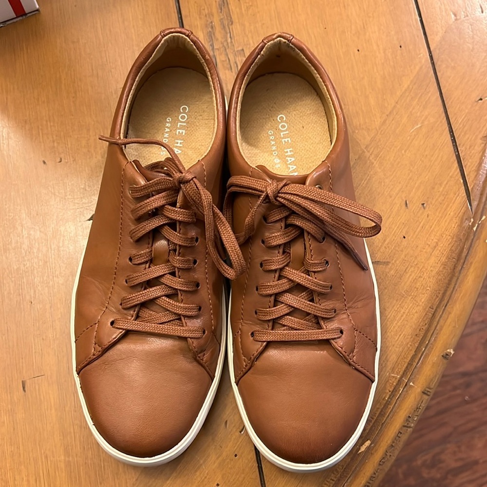 Mens Cole Haan Grand Os Brown Shoes Size 7 1/2  , Worn Once
